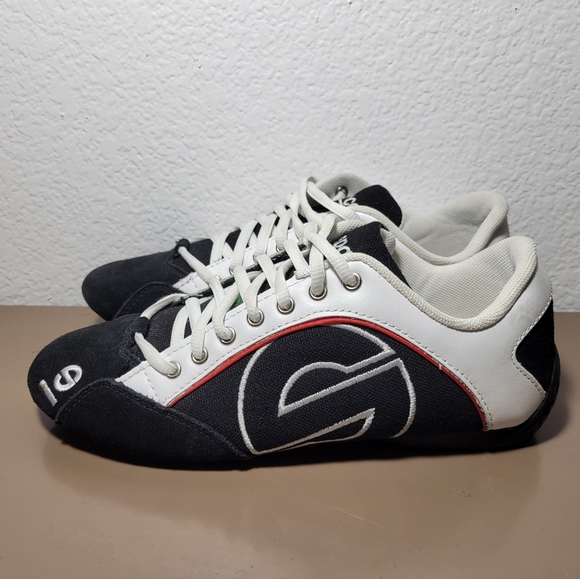 SPARCO Esse Canvas Racing Shoes TG Size: 40 US 7 , Fabric/Suede Black - Picture 3 of 6
